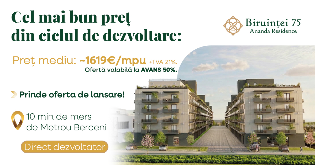 Oferta de lansare Apartamente noi Popești - Biruintei 75